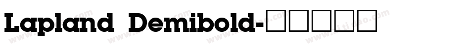 Lapland Demibold字体转换